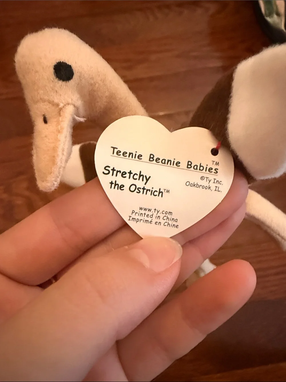Ty Brown and Cream Plush Bird Dog Toy